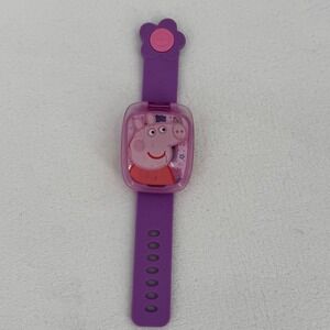 VTech Peppa Pig Learning Watch Toddler Kids Purple Digital Interactive Toy Watch